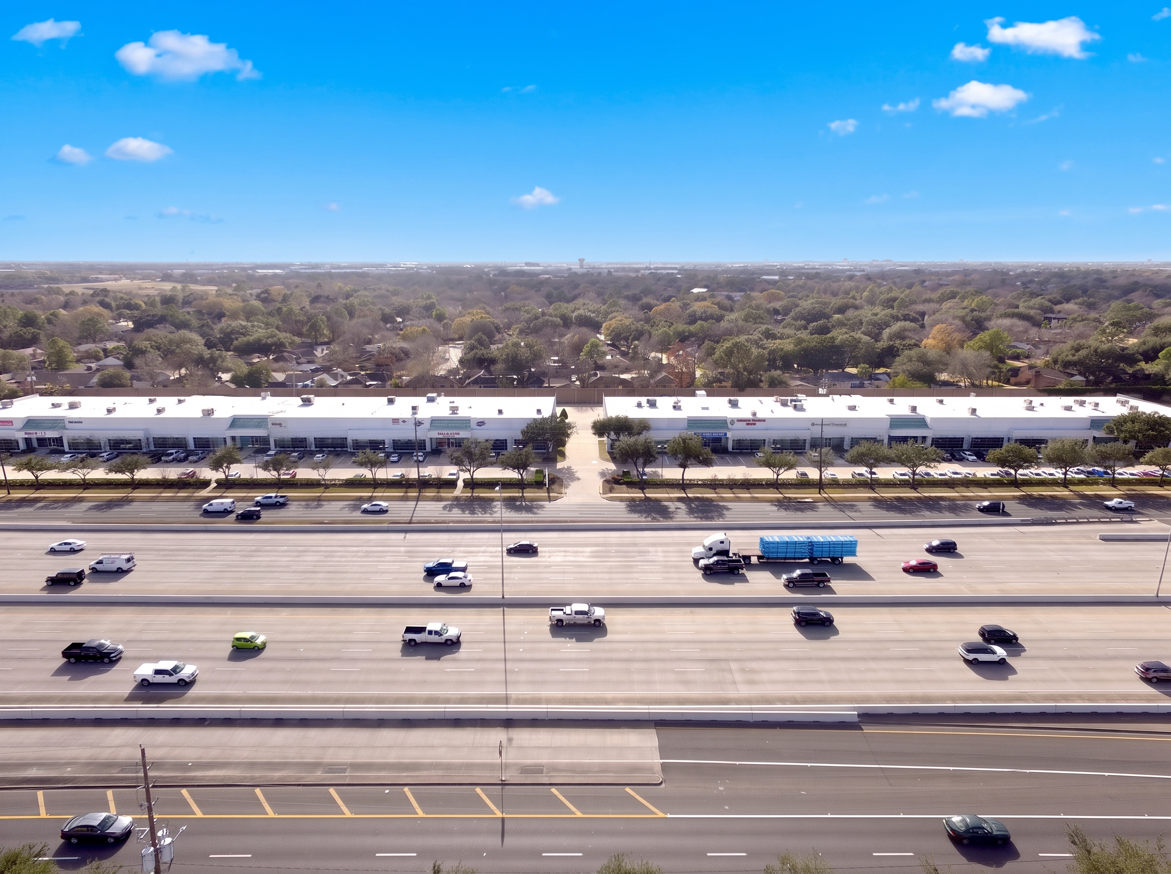 Beltway 8 commercial property along the highway