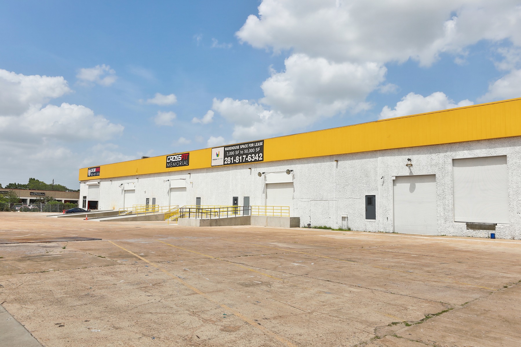 Memorial property view 2, Redevelopment of Vacant Warehouse into Multi-Tenant Shallow Bay Industrial Flex