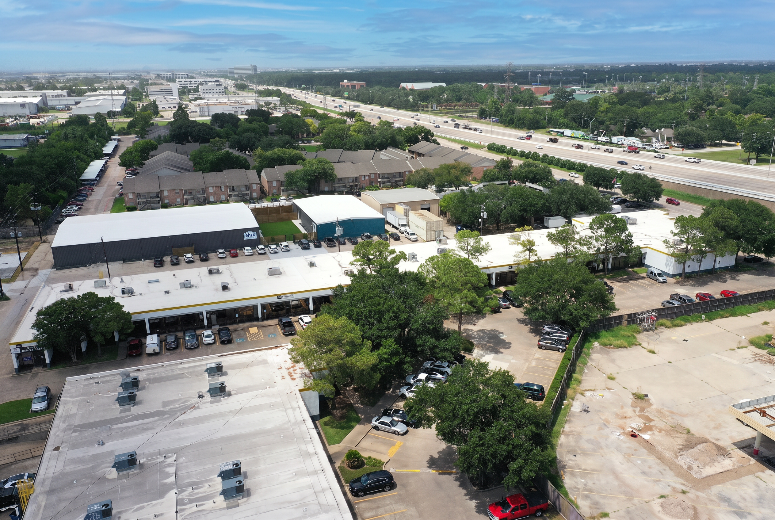 Westway commercial property aerial view